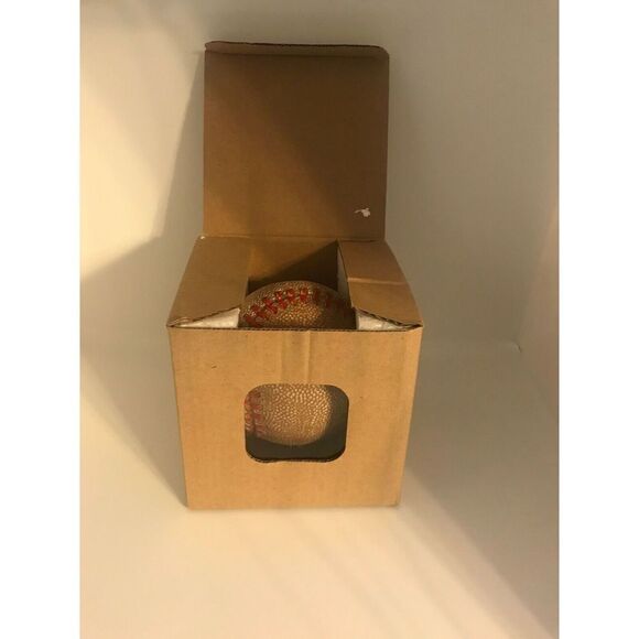 Large Baseball Christmas Ornament Figurine Hand Painted NEW Gift - Picture 4 of 4